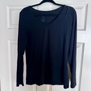 WoolX black long sleeve T-shirt. Women’s XLarge